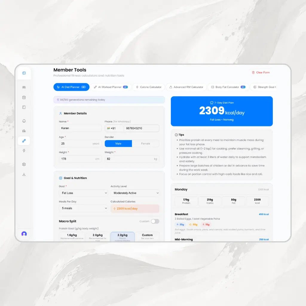 Create Personalized Fitness Plans Faster. Mockup