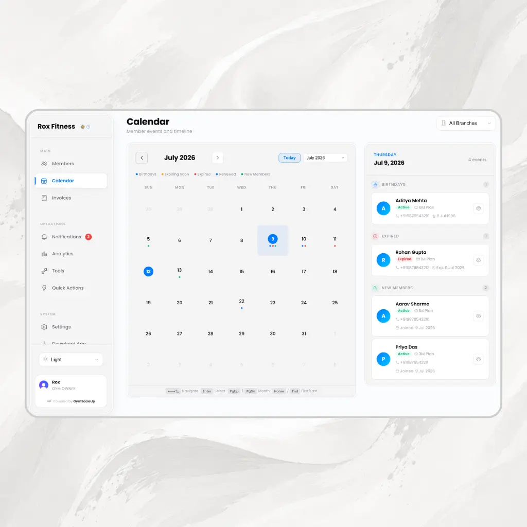 Never Miss An Important Date. Mockup
