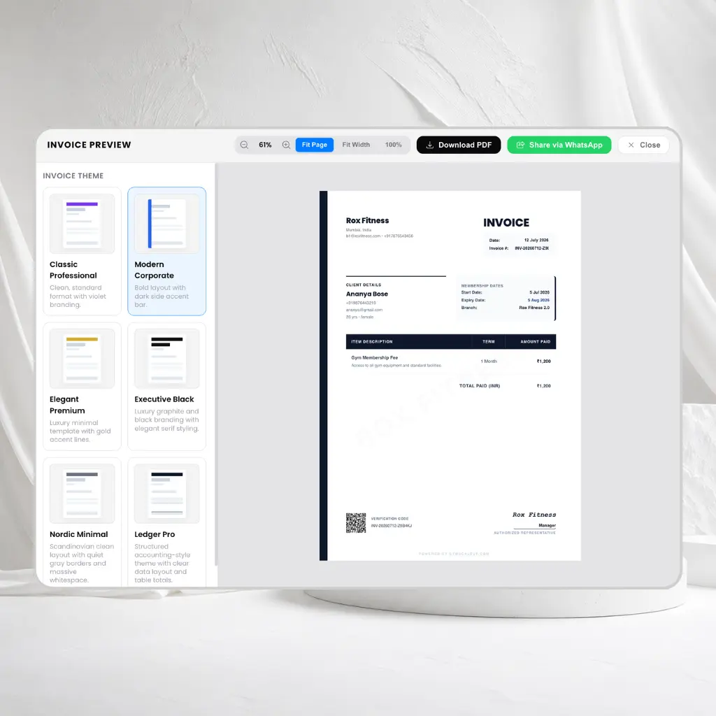 Professional Invoices. Ready In Seconds. Mockup