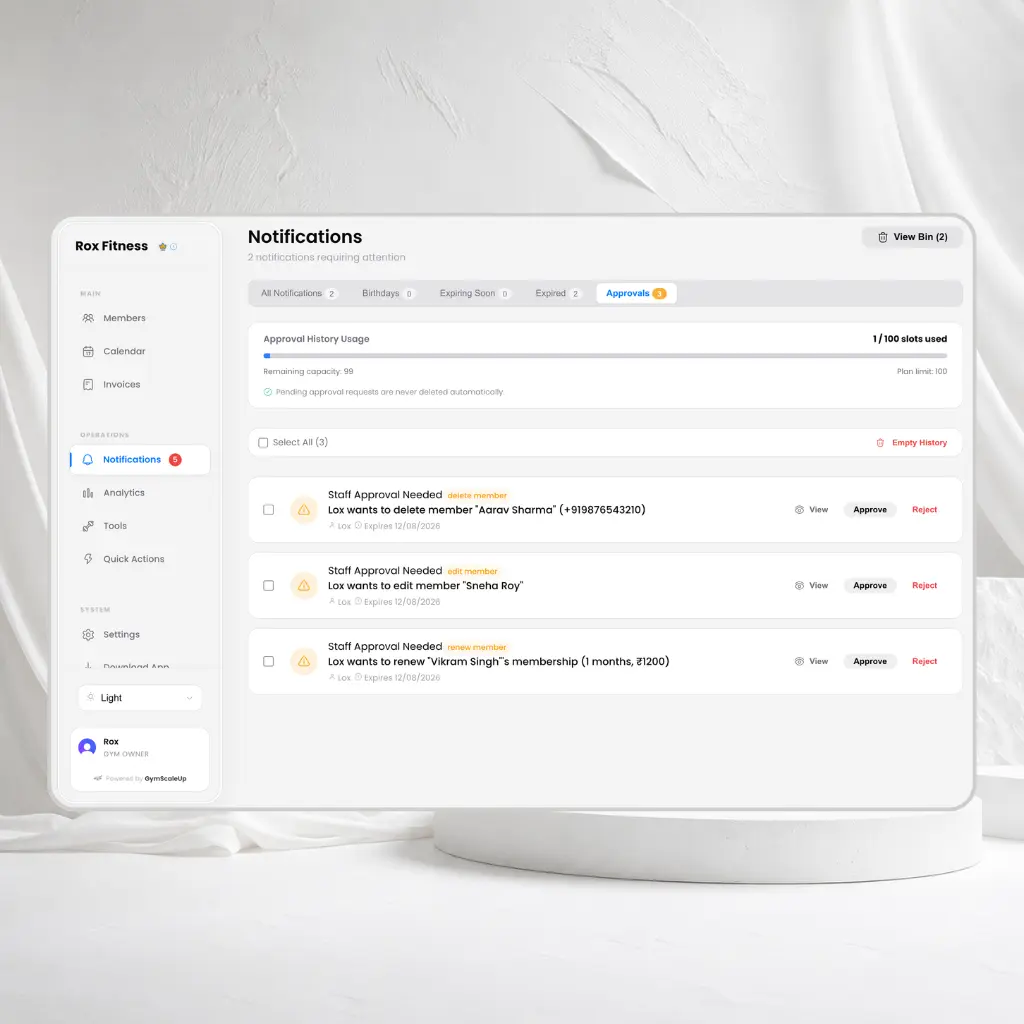 Stay Updated. Approve With Confidence. Mockup